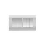 Orange Akoya 10Amp 5Gang 1Way Switch