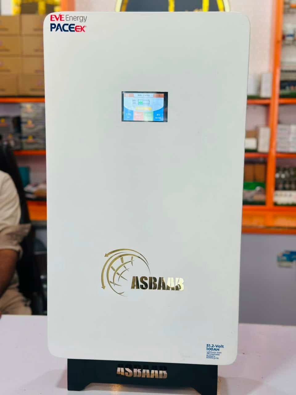 ASBAAB ME5100-5K 51.2V 100Ah LiFePO4 Lithium Battery 5kWh